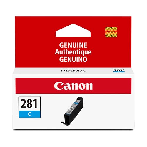 Canon CLI-281 Cyan Ink Tank 250 Pages Compatible with PIXMA Printers