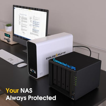 GOLDENMATE 1000VA 800W UPS 120 Volts 30 min runtime Tower Uninterruptible Power Supply
