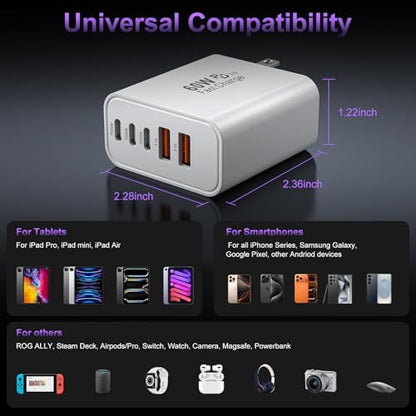 Auorld 60W USB Type C Fast Charger Block Model Number XHD-4528