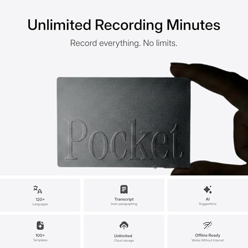 Pocket 1 Nonstandard Battery 64GB RealAudio Voice Recorder