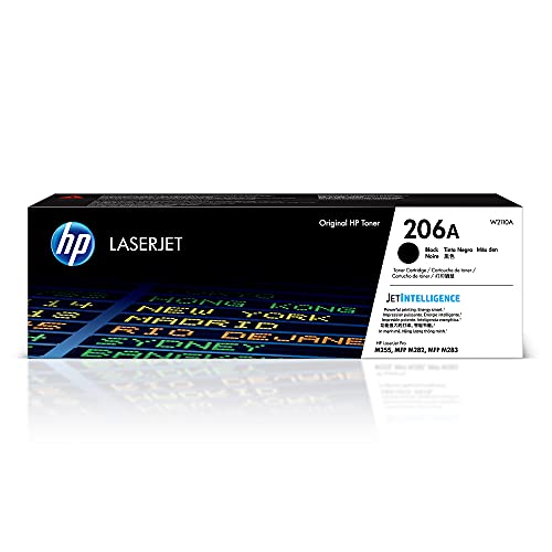 HP 206A Black Toner Cartridge W2110A | 1350 Page Yield | Compatible with Color LaserJet Pro Series