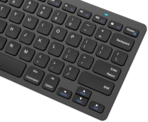 Arteck 11.2" x 4.7" x 0.2" HB098 QWERTY Bluetooth Keyboard Mechanical Scissor-switch