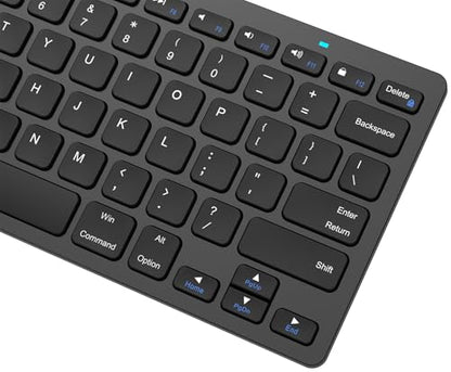 Arteck 11.2" x 4.7" x 0.2" HB098 QWERTY Bluetooth Keyboard Mechanical Scissor-switch