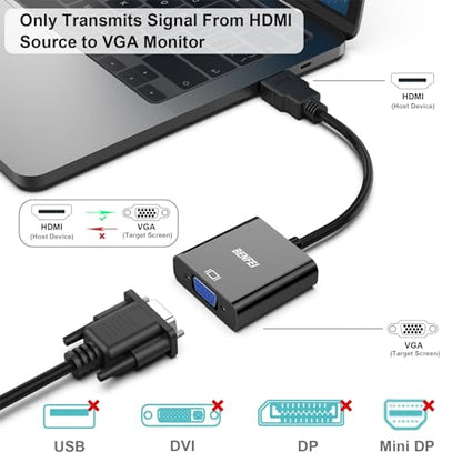 BENFEI HDMI to VGA Adapter 000155black 1920x1080 60Hz Adapter