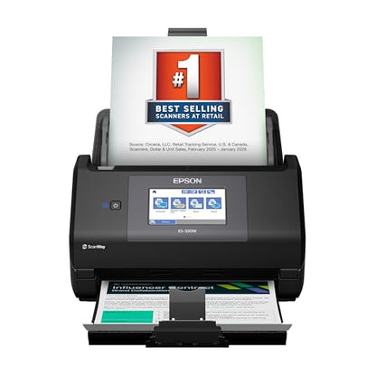 Epson WorkForce ES-590W Document Scanner USB, Wi-Fi 600 dpi 1 Count