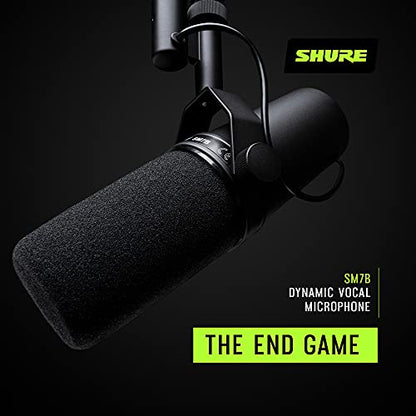 Shure SM7B Dynamic Microphone 1 Channel Unidirectional XLR 150 Ohms