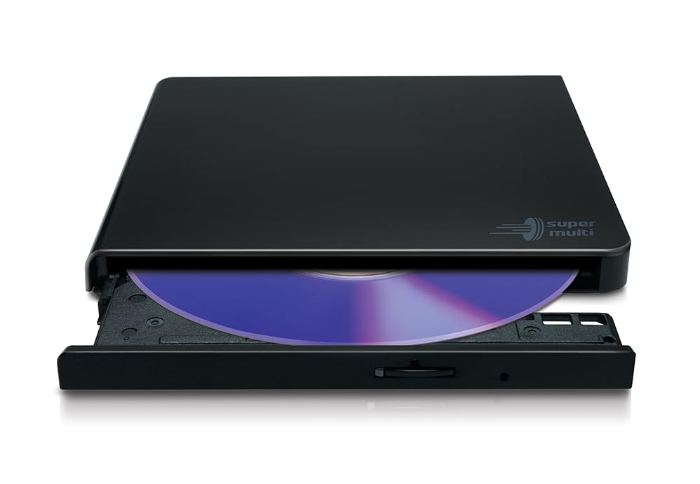 LG GP65NB78 External DVD Writer 8X +/-RW USB 2.0 M-DISC Compatible Black
