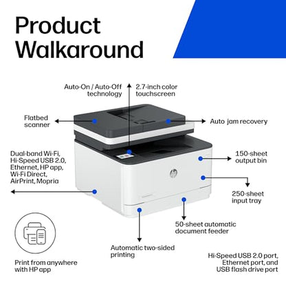 HP LaserJet Pro MFP 3101sdw 1200x1200 DPI Monochrome All-in-One Laser Printer