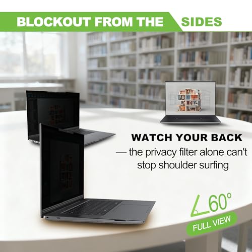 Dabernur 14 Inch 16:9 Laptop Magnetic Privacy Screen Filter FHD 1920x1080