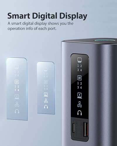 Baseus Spacemate Docking Station 11-in-1 USB-C Dock Triple Display 4K HDMI DisplayPort 100W PD Charging