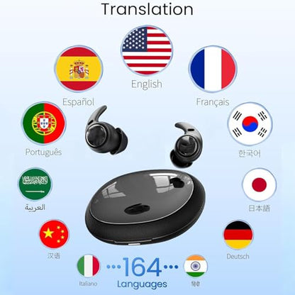 Yworlln EJ-ne76 Bluetooth 5.4 Earbuds with Real-Time Translation