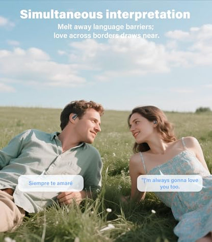 Vilupvie Y80 Wireless AI Earbuds with Instant Translation