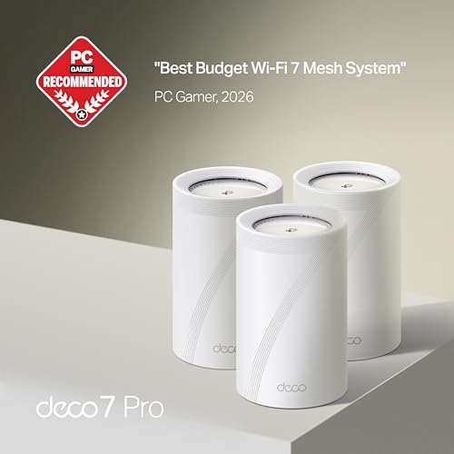 TP-Link Deco BE63 Tri-Band Wi-Fi 7 Mesh System 3-Pack