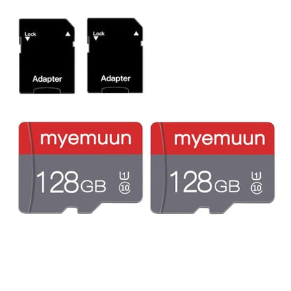 myemuun 128GB Micro Memory Card Class 10 MicroSDXC Red
