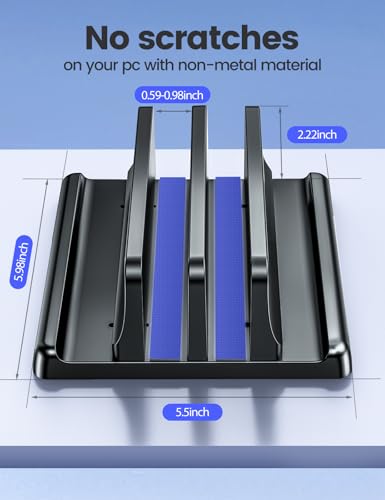 Vaydeer 5.98 x 5.51 x 2.17 inches SZ2S021 Desk Organizer Black Plastic
