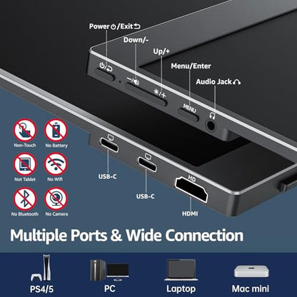 cocopar 15.6 Inch Y156FH7S 1920x1080 60Hz IPS LCD Portable Monitor