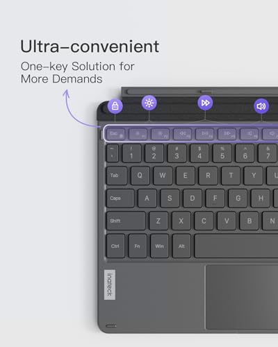 Inateck 84-Key KB02028 Bluetooth 5.3 Portable Keyboard for Microsoft Surface Go Series - Gray