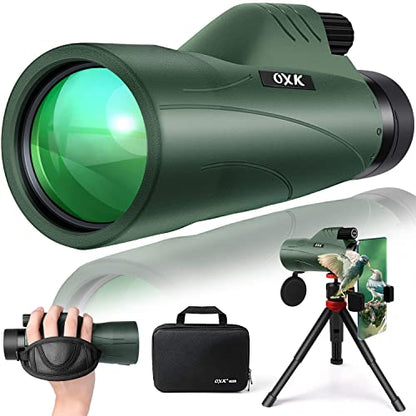OXK 12x56 12x56 Monocular Manual Focus Prism Fixed Mount Fully Multi-Coated