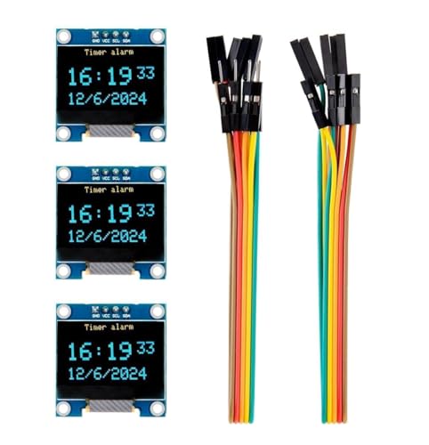 ELEGOO 0.96 Inch 3PCS EL-SM-008 128x64 OLED Display I2C Module