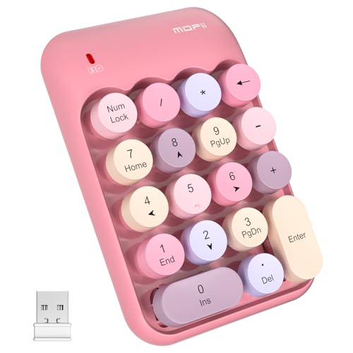 MOFII 5.23”x3.46” Numeric Keypad 18 Keys 2.4GHz Wireless Compatibility Windows