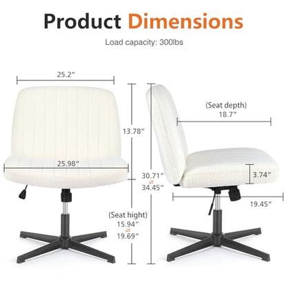 Sweetcrispy 26.4" x 26" x 32.5" C-7261-TD-V2-BG Ergonomic Adjustable Office Chair