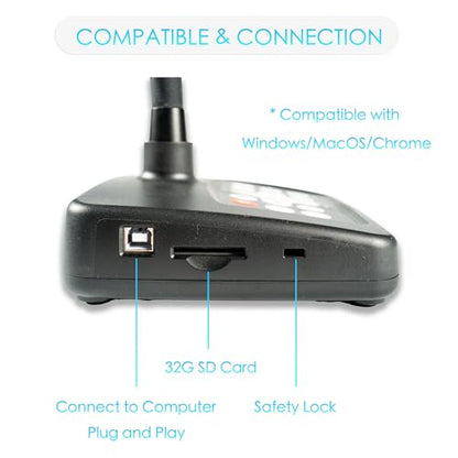 INEBIZ Document Camera IB280 2MP 1080p HDMI/USB A3 Optical Zoom