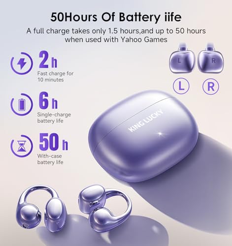 King Lucky i121 Open-Ear Wireless Bluetooth 6.0 Earbuds