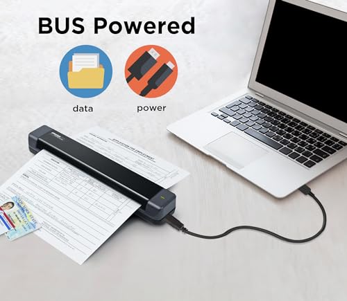 Plustek 1.6"x11.7" S410 Plus 600dpi Document Scanner