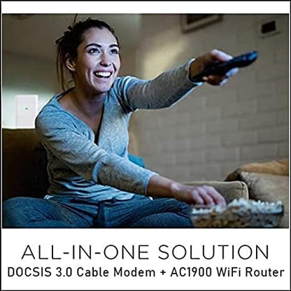 Motorola 8.6x2.6x8.6 inches MG755010CR 686Mbps 16x4 Cable Modem Router