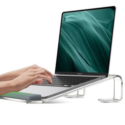 JCZT NH04 Aluminum Laptop Stand with Wrist Rest