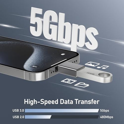 Basesailor USB-C to USB-A Adapter Pack 3R USBC Male to A Female 3.0