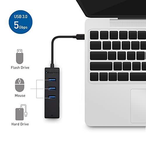 Cable Matters 4-in-1 USB C Hub Model 201020-BLK-N Ethernet Data Transfer 5Gbps