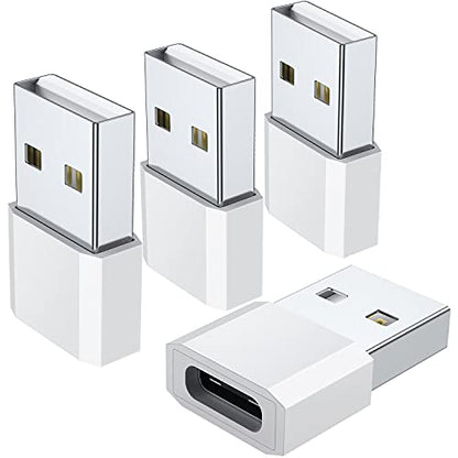 QianLink USB C Female to USB A Male Adapter 4 Count