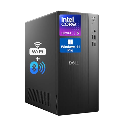 Dell ECT1250 Tower Desktop, Intel Core Ultra 5, 16GB DDR5 RAM, 512GB PCIe SSD, Windows 11 Pro