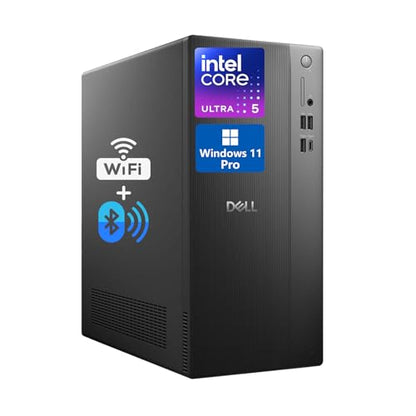 Dell ECT1250 Tower Desktop, Intel Core Ultra 5, 16GB DDR5 RAM, 512GB PCIe SSD, Windows 11 Pro