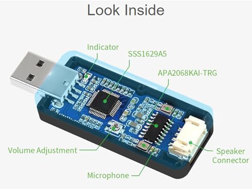 Waveshare USB Audio Sound Card USB2.0 Stereo 5.1 Compatible with Windows/Linux/Android