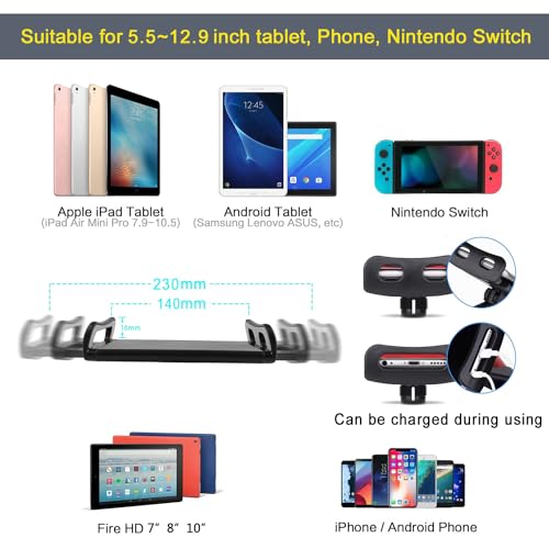 SAMHOUSING Tablet Floor Stand SAM-01 Adjustable Clip Holder for Tablets and Phones