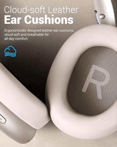 Wentronic Y01 Over Ear Headphones Bluetooth 5.3 Active Noise Cancelling 40mm Drivers 48H Playtime Starlight