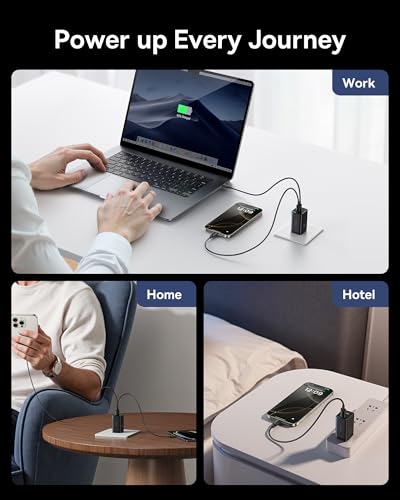 Baseus 2 Pack 65W USB C Charger Model CCGAN65S5 – 2 Port USB Type C – 24V – 9A – AC Adapter