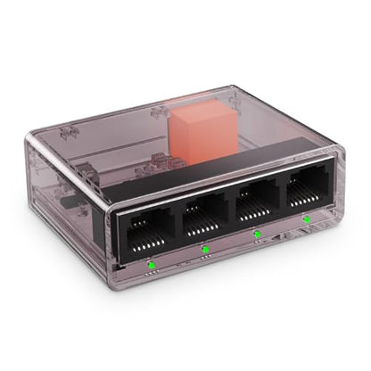 YuLinca Gigabit Ethernet Splitter 1 to 4 Ports, SPT14GE, 1000 Mbps