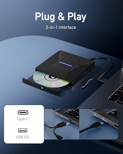 MthsTec 759357005731 External Blu-ray Drive USB 3.0 Type-C