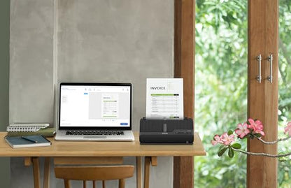 Epson Compact Desktop Document Scanner ES-C220 300 DPI USB 10 Watts 24-Bit Color Depth Document Scanner