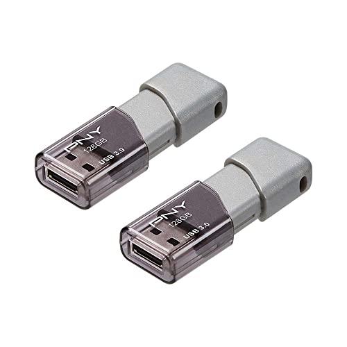 PNY 128GB Turbo Attaché 3 USB 3.0 Flash Drive Silver Model: P-FD128X2TBOP-MP