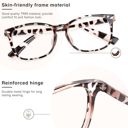 WINTOO Medium WTBL0121-05 Square Full Rim Glasses with 52mm Lens Width