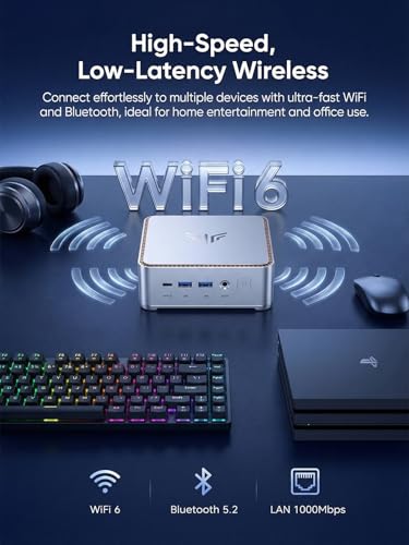KAMRUI Mini PC K1 3840 x 2160 DisplayPort HDMI Connectivity Business