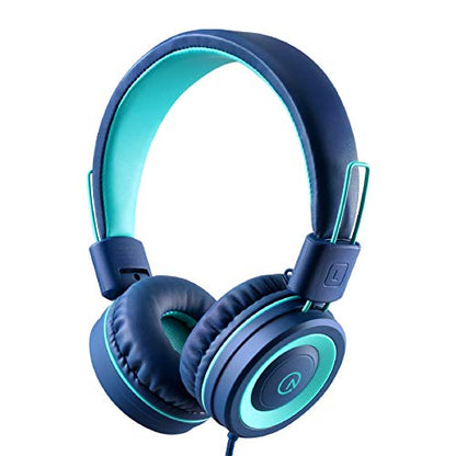 noot products K11 Kids Headphones Wired 3.5mm Jack On-Ear Foldable Design