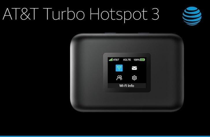 AT&T Turbo Hotspot 3 ATTCKTHS02 1.77 inch LCD Color Display 3000 mAh Battery Dual-Band Wi-Fi