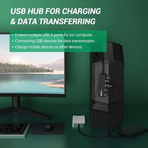 OBERSTER USB Hub 4 Ports USB 3.0 Model HB023 with Plug and Play Feature