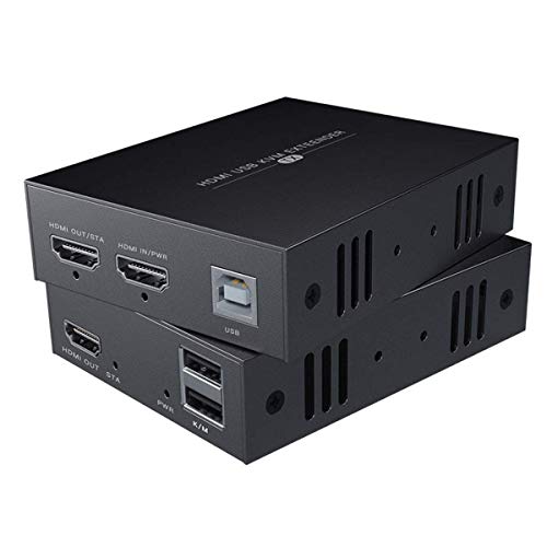 PWAYTEK HDMI KVM USB Extender Model HT240HK 1080p 60Hz Manual 1 Way Push Button