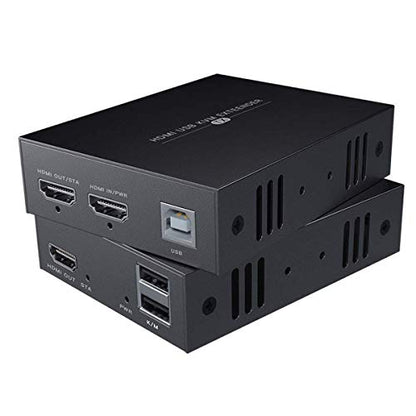 PWAYTEK HDMI KVM USB Extender Model HT240HK 1080p 60Hz Manual 1 Way Push Button